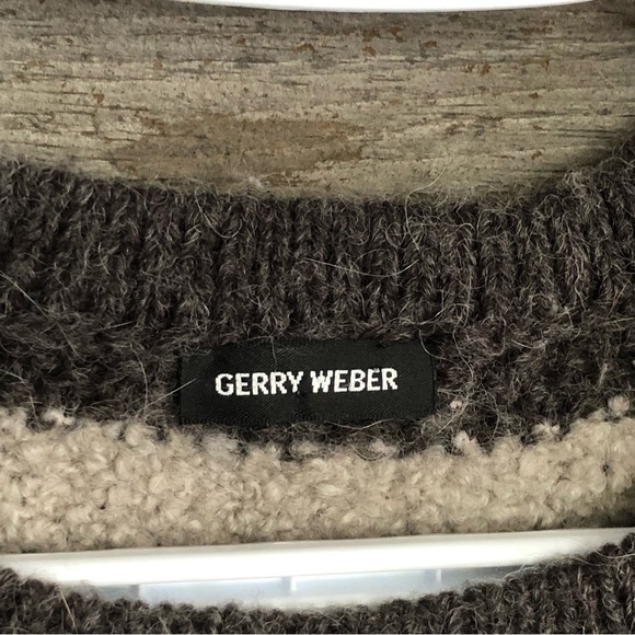 Gerry Weber Size Large Pink/Grey Knit Crew Neck Sweater - Picture 4 of 4